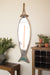 Vertical Fish Mirror with Rope Hanger | Nautical Decor | Mirrors