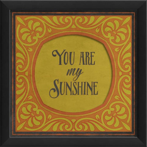 You Are My Sunshine Framed Print | Coastal Decor | Wall Art