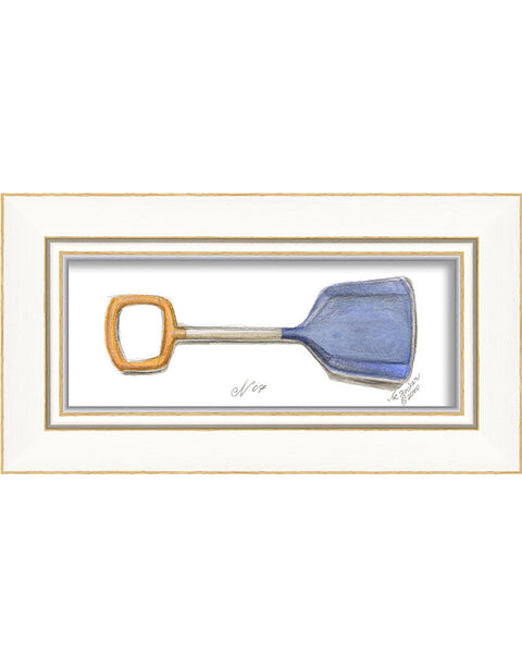 Beach Shovel Framed Print | Coastal Decor | Wall Art