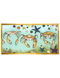 Crabs & Starfish Canvas Print | Coastal Decor | Wall Art