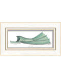 Green Flipper Framed Print | Coastal Decor | Wall Art