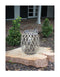 Grey Willow Lantern with Glass | Island Decor | Outdoor