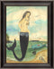 I've Been Spotted Mermaid Framed Print | Island Decor | Wall Art