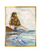 Mermaid In the Sea Brunette Canvas Print | Island Decor | Wall Art
