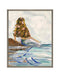 Mermaid In the Sea Brunette Canvas Print | Island Decor | Wall Art