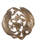 New Fishes Lid Metal Wall Art | Island Decor | Outdoor