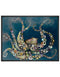 Octopus in the Deep Blue Sea Canvas Print | Coastal Decor | Wall Art
