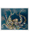 Octopus in the Deep Blue Sea Canvas Print | Coastal Decor | Wall Art