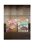 Paintings of Colorful Fish Set of 2 | Island Decor | Wall Art