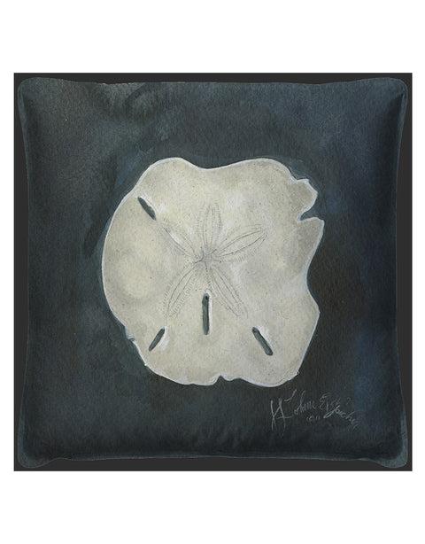 Sand Dollar Seashell  Pillow | Coastal Decor | Pillows