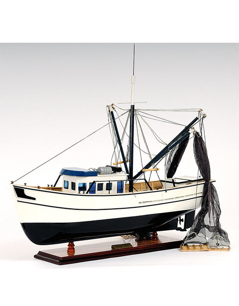 Shrimp Boat Model Fishing Boat | Nautical Decor | Home Accessories
