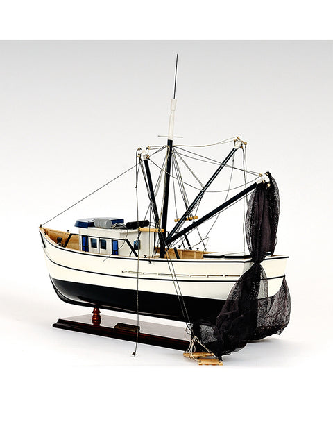 Shrimp Boat Model Fishing Boat | Nautical Decor | Home Accessories