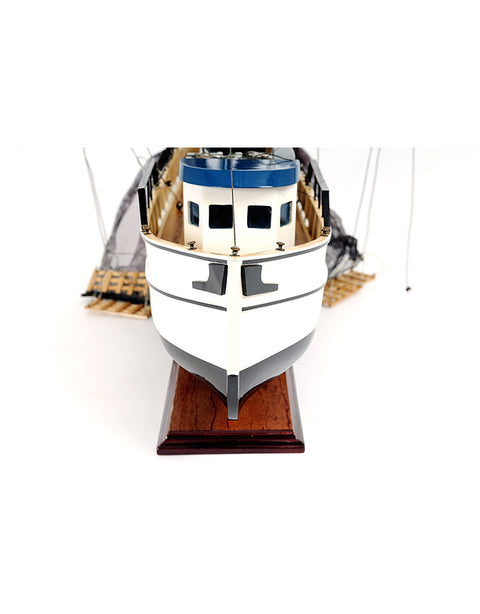 Shrimp Boat Model Fishing Boat | Nautical Decor | Home Accessories