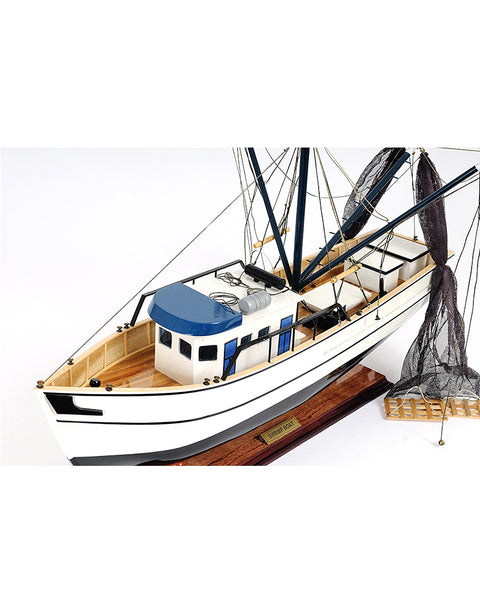Shrimp Boat Model Fishing Boat | Nautical Decor | Home Accessories