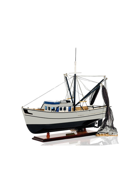Shrimp Boat Model Fishing Boat | Nautical Decor | Home Accessories