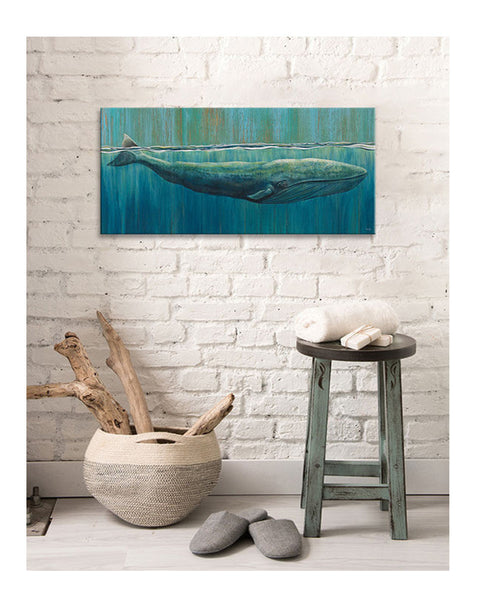 Sun Bathing Beauty Canvas Print | Nautical Decor | Wall Art
