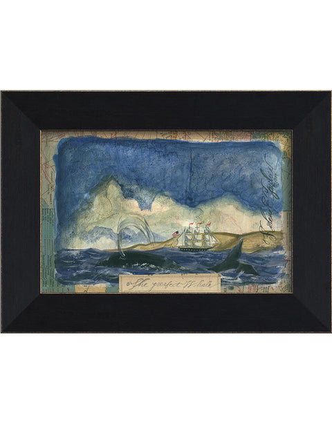 The Perfect Whale Framed Print | Nautical Decor | Wall Art