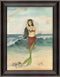 The Star of the Beach Mermaid Framed Print | Island Decor | Wall Art
