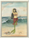 The Star of the Beach Mermaid Framed Print | Island Decor | Wall Art