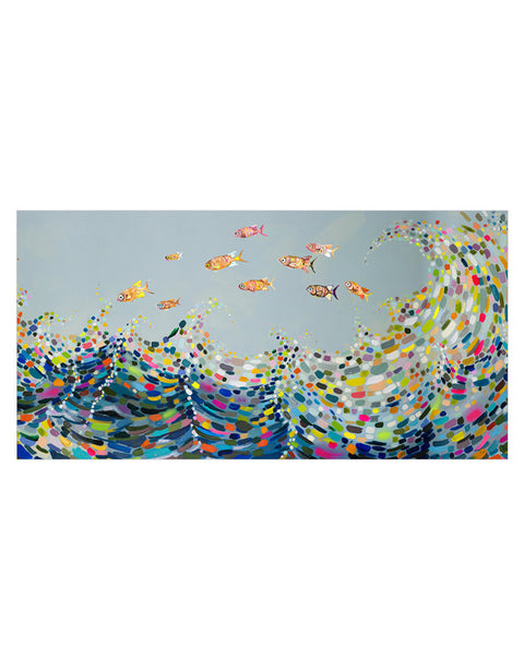Vivid Waves Canvas Print | Coastal Decor | Wall Art