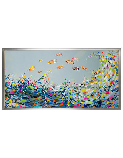 Vivid Waves Canvas Print | Coastal Decor | Wall Art